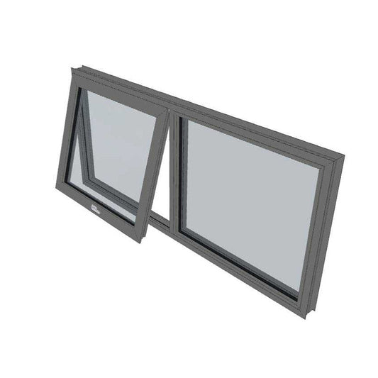 Awning Window - 1200h X 1825w Double Glazed - DULUX MONUMENT COLOUR - LAST ONE