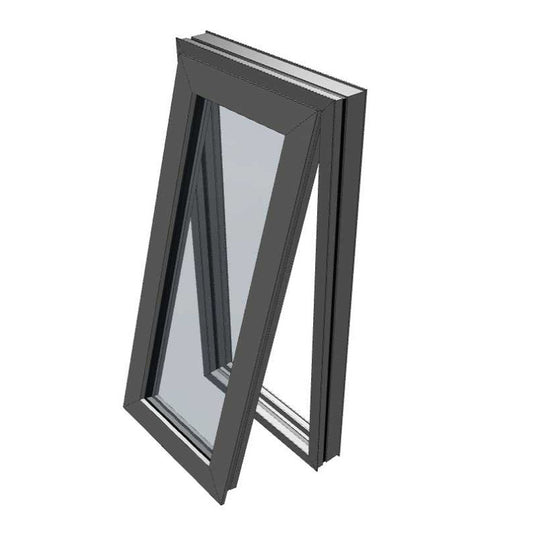 Awning Window 1200h x 595w Double Glazed - Black Colour + Flyscreen