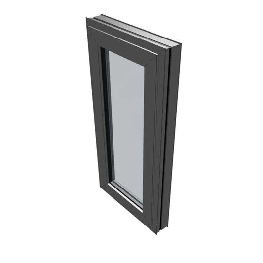 Awning Window 1200h x 595w Double Glazed - Black Colour + Flyscreen
