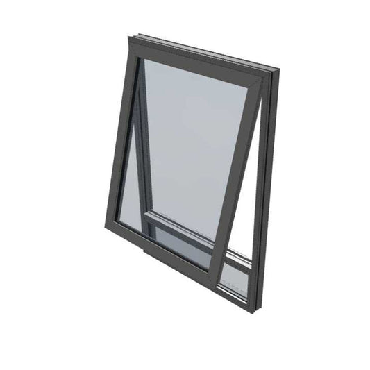 Awning Window 1800h x 1190w Double Glazed - Black Colour + Flyscreen