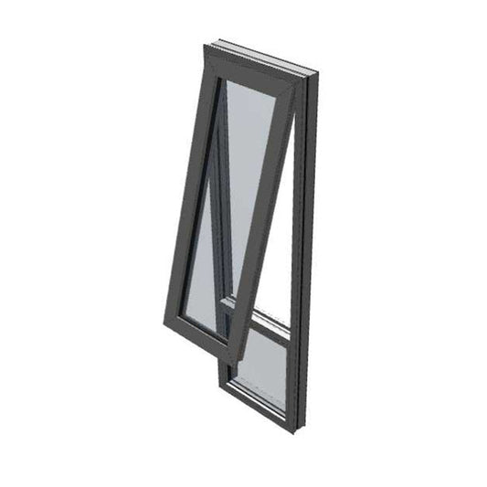 Black Awning Window 2135h x 935w 2 panel Double Glazed