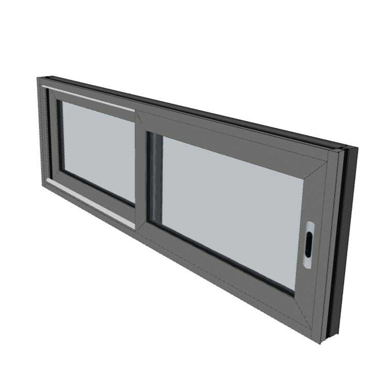 Black Sliding Window 595h x 1795w Double Glazed