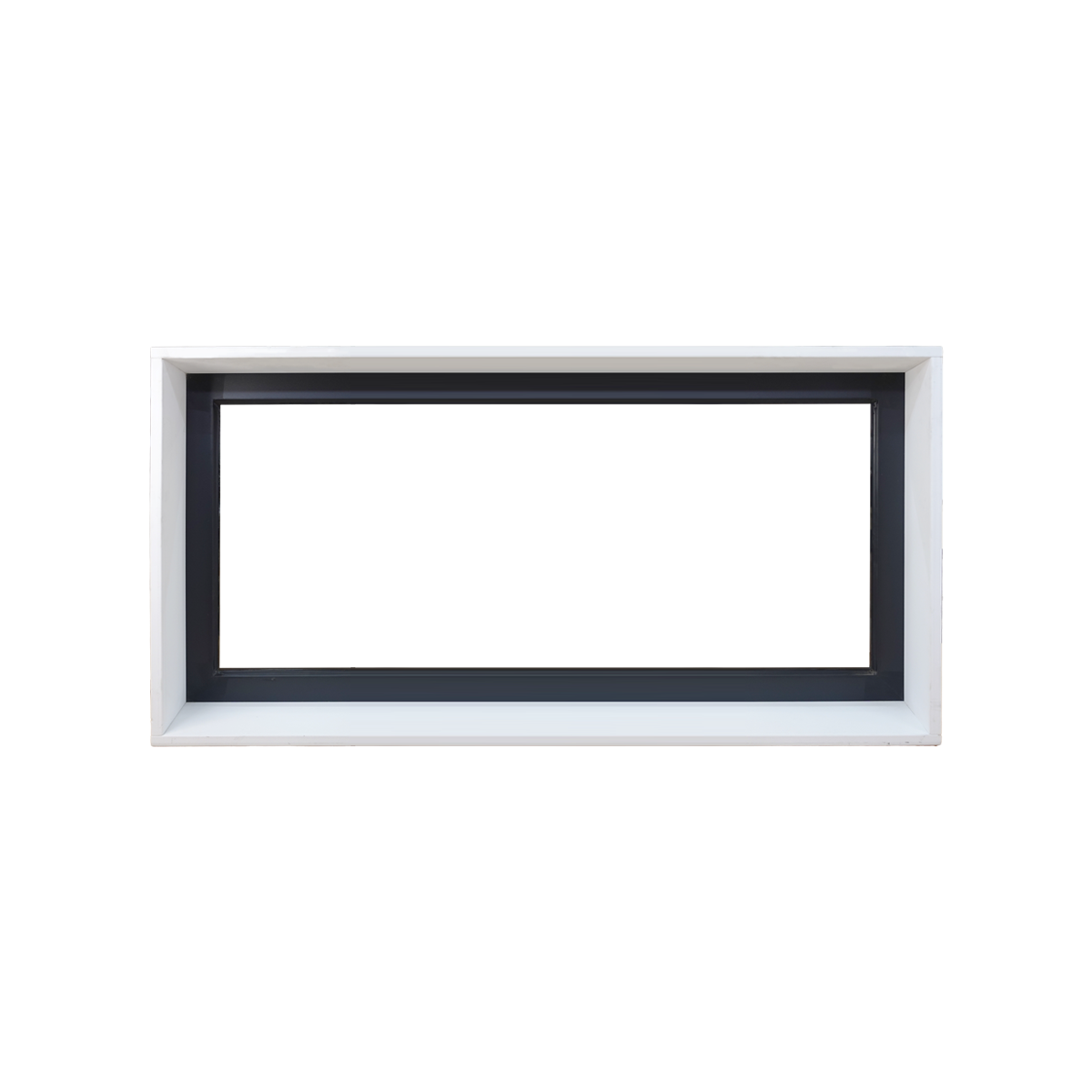 Black Fixed Window - 900h X 1800w Double Glazed