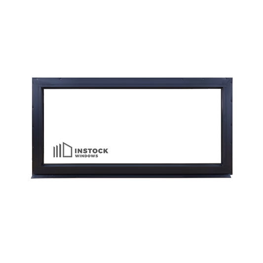 Black Fixed Window - 1795h X 595w Double Glazed