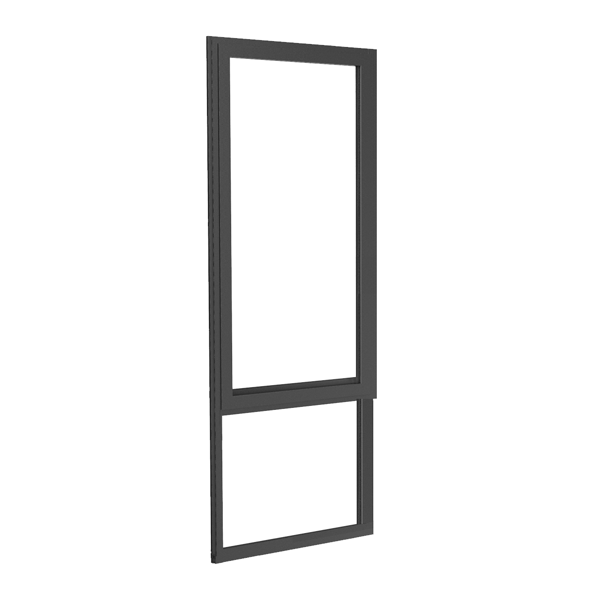 Black Awning Window - 2100h X 1190w Double Glazed