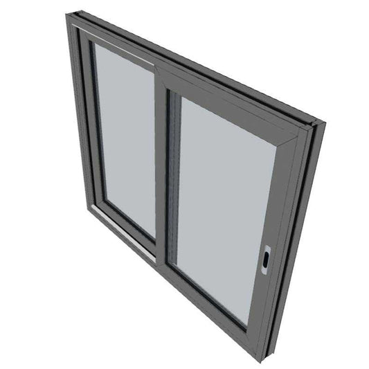 Black Sliding Window 1495h x 1795w Double Glazed