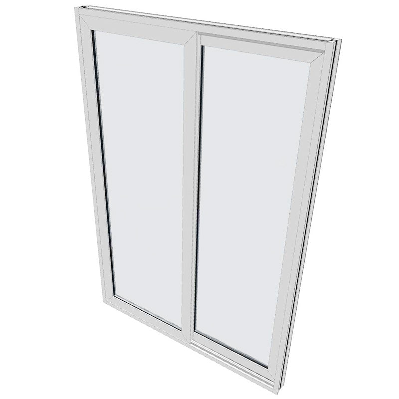 Sliding  Door White - 2095h X 1450w - Single Glazed - RH OPEN - No Flydoor