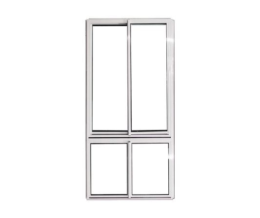 White Sliding Window 1800h x 850w Single Glazed 5mm Clear Toughened